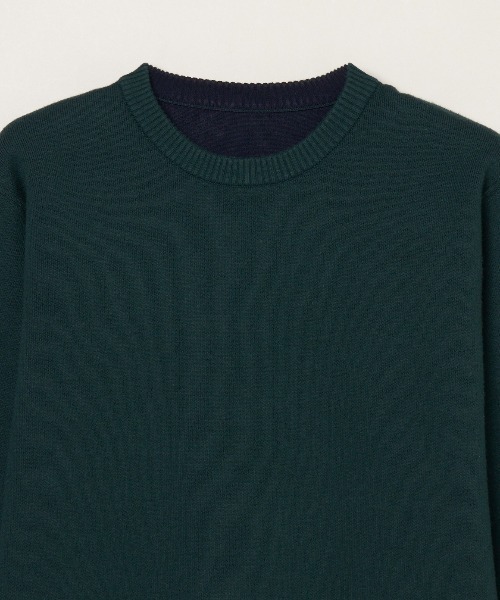 three dots（スリードッツ）の「デュアルレイヤード スウェット（スウェット・メンズ・グリーン系その他・MEDIUM/SMALL）」の6枚目の写真