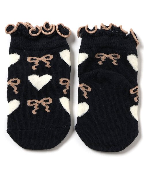 BREEZE（ブリーズ）の「ソックス　マイファーストブリーズ（ベビーシューズ/ベビーソックス・キッズ・オフホワイト/ブラック/ピンク/レッド/チャコール/ミント/オレンジ/イエロー・9/12）」の3枚目の写真