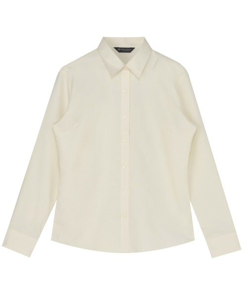 TOKYO SHIRTS(トウキョウシャツ)の「【透け防止】 形態安定ノンアイロン レギュラー 長袖ビジネスワイシャツ(ビジネスシャツ・レディース・イエロー・S/M/L/LL/XL)」の1枚目の写真