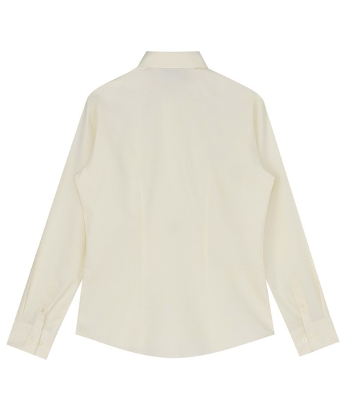 TOKYO SHIRTS(トウキョウシャツ)の「【透け防止】 形態安定ノンアイロン レギュラー 長袖ビジネスワイシャツ(ビジネスシャツ・レディース・イエロー・S/M/L/LL/XL)」の2枚目の写真