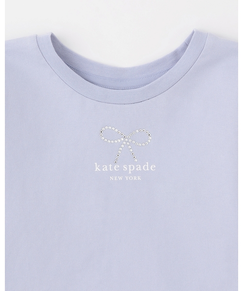 kate spade new york kids(ケイトスペードニューヨーク)の「ボウ長袖Tシャツ(Tシャツ/カットソー・キッズ・オフホワイト/サックスブルー・130cm/140cm/150cm/160cm/120cm)」の4枚目の写真