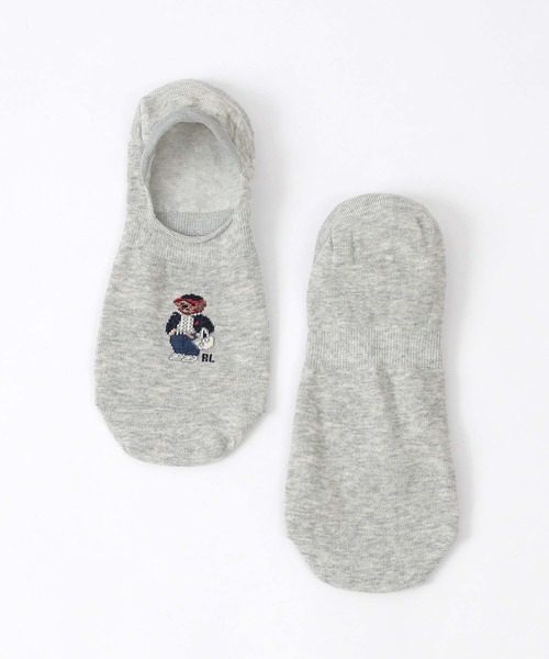 POLO RALPH LAUREN(ポロ ラルフ ローレン)の「POLO RALPH LAUREN オーガニックコットン混 かかと滑り止め付き S26ベア カバーソックス 03207838(ソックス/靴下・レディース・ネイビー/サーモンピンク/ライトグレー/オフホワイト・23-25cm)」の6枚目の写真
