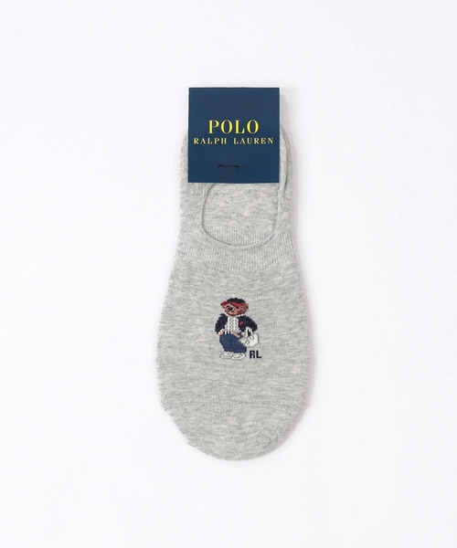 POLO RALPH LAUREN(ポロ ラルフ ローレン)の「POLO RALPH LAUREN オーガニックコットン混 かかと滑り止め付き S26ベア カバーソックス 03207838(ソックス/靴下・レディース・ネイビー/サーモンピンク/ライトグレー/オフホワイト・23-25cm)」の12枚目の写真
