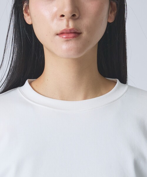 FORTUNA HOMME（フォルトゥナオム）の「【FORTUNA /フォルトゥナ】ClearCocoonLSTee/クリアコクーンロングスリーブTシャツ/ユニセックス/【WEB限定】（Tシャツ/カットソー・メンズ・グレイッシュベージュ/ブラック/ホワイト・L/M）」の7枚目の写真