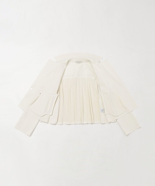 EPOCA(エポカ)の「【La maglia】 プリーツコンビ ニットジャケット(テーラードジャケット・レディース・ネイビー/オフホワイト・40)」の11枚目の写真