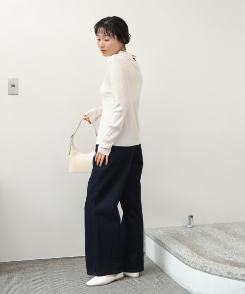 Bab(バブ)の「レイヤードライクニットカーディガン(カーディガン/ボレロ・レディース・ピンク/ベージュ/オフホワイト・FREE)」の9枚目の写真