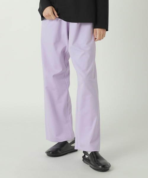 ZUCCa（ズッカ）の「COTTON TWILL HG JERSEY / パンツ / P（その他パンツ・レディース・ネイビー/パープル・M size）」の2枚目の写真