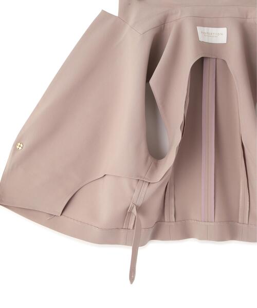 PROPORTION BODY DRESSING(プロポーションボディドレッシング)の「タックアシメジレ / 1216155302(ベスト・レディース・ダークグレー/ベージュ・SMALL/MEDIUM)」の6枚目の写真