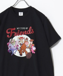 2026SS Disney/ディズニー ミッキー/ミニー/ドナルド/デイジー/トイ・ストーリー フロント/バックプリント 半袖Tシャツ