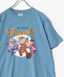 2026SS Disney/ディズニー ミッキー/ミニー/ドナルド/デイジー/トイ・ストーリー フロント/バックプリント 半袖Tシャツ