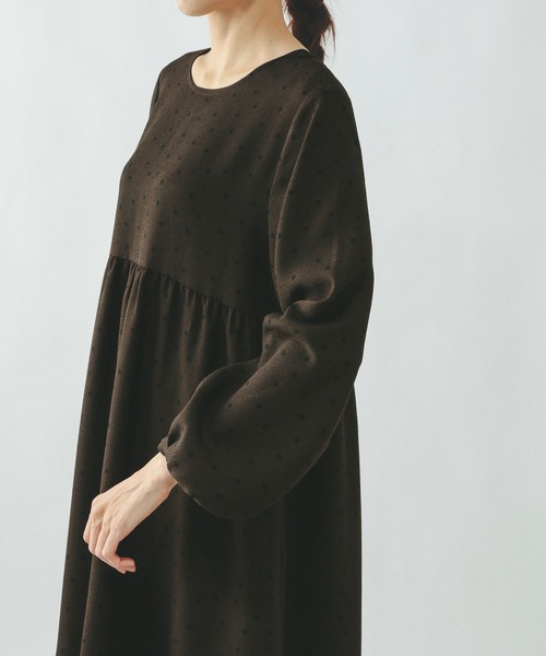 GLOBAL WORK（グローバルワーク）の「2WAYドットティアードワンピース/636032（ワンピース・レディース・ブラック/ダークブラウン・LARGE/MEDIUM）」の11枚目の写真