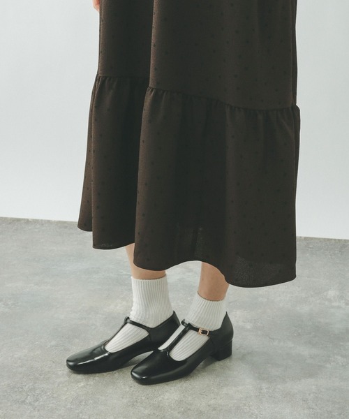 GLOBAL WORK（グローバルワーク）の「2WAYドットティアードワンピース/636032（ワンピース・レディース・ブラック/ダークブラウン・LARGE/MEDIUM）」の13枚目の写真