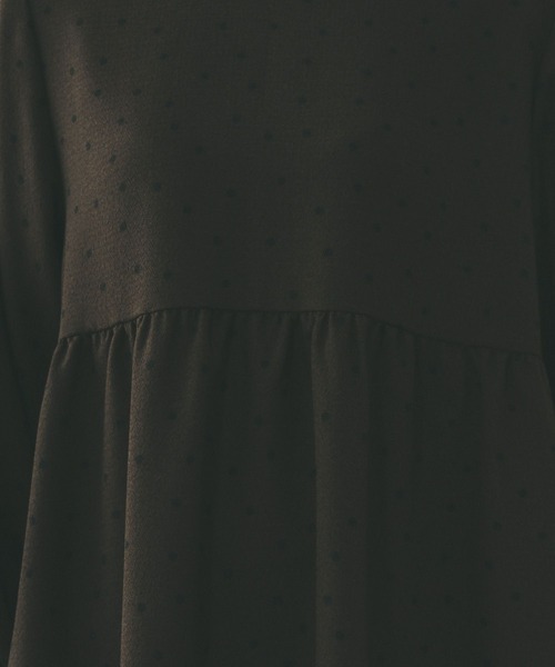 GLOBAL WORK（グローバルワーク）の「2WAYドットティアードワンピース/636032（ワンピース・レディース・ブラック/ダークブラウン・LARGE/MEDIUM）」の15枚目の写真