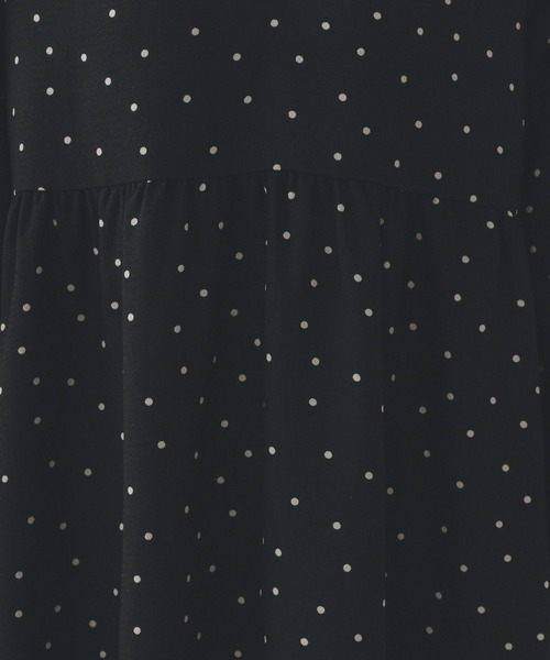GLOBAL WORK（グローバルワーク）の「2WAYドットティアードワンピース/636032（ワンピース・レディース・ブラック/ダークブラウン・LARGE/MEDIUM）」の14枚目の写真