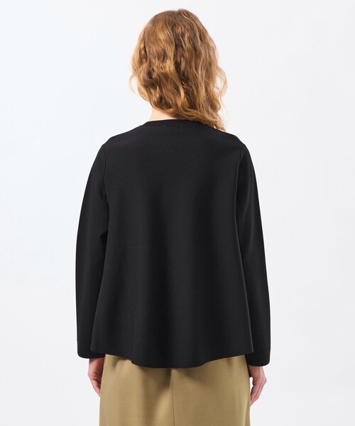 MACKINTOSH PHILOSOPHY（ﾏｯｷﾝﾄｯｼｭ ﾌｨﾛｿﾌｨｰ）の「ミラノリブフレアニットジャケット（カーディガン/ボレロ・レディース・オフホワイト/ブラック・38）」の8枚目の写真