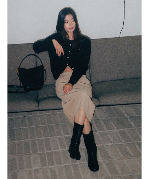 ANNEHEARTS(アンハーツ)の「Logoplay Knit Cardigan Black(カーディガン/ボレロ・レディース・その他・FREE)」の7枚目の写真