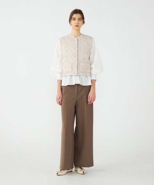 BALLSEY（ボールジィ）の「Mille-feuille ショートジレ（ベスト・レディース・ベージュ系その他・36）」の2枚目の写真