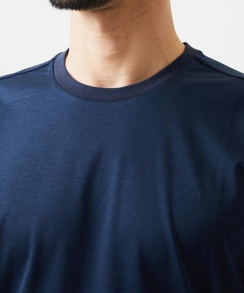 MICHEL KLEIN HOMME   （ミッシェルクランオム）の「クルーネック半袖カットソー（Tシャツ/カットソー・メンズ・ブラック/ホワイト/ネイビー・MEDIUM/LARGE/X-LARGE）」の7枚目の写真