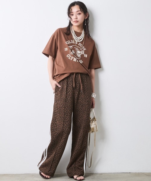 CHIC STYLE（シックスタイル）の「レオパードトラックパンツ＜大きいサイズ有＞シックスタイル（その他パンツ・レディース・グレー系/ブラウン系・LL/3L/4L/5L/M/L）」の21枚目の写真