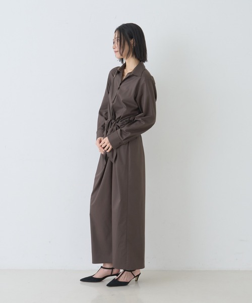 Rouge vif(ルージュヴィフ)の「ドレープウエストリボンワンピース(ワンピース・レディース・ブラウン/アイボリー/ベージュ・36/38)」の18枚目の写真