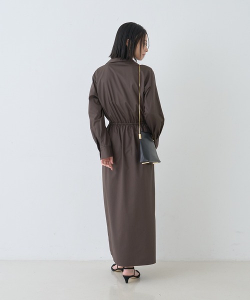 Rouge vif(ルージュヴィフ)の「ドレープウエストリボンワンピース(ワンピース・レディース・ブラウン/アイボリー/ベージュ・36/38)」の19枚目の写真