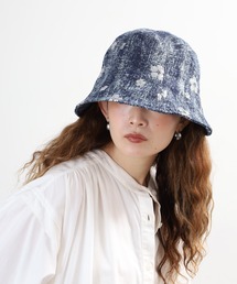 crossi（クロッシー）の「花スパンコールデニムバケットハット（ハット）」