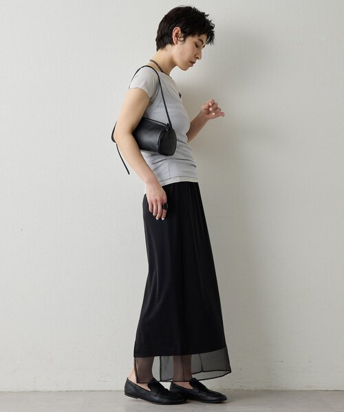 THE PAUSE（ザ ポーズ）の「【THE PAUSE】シアーヘムタイトスカート（スカート・レディース・ブラック/オフホワイト・FREE）」の14枚目の写真