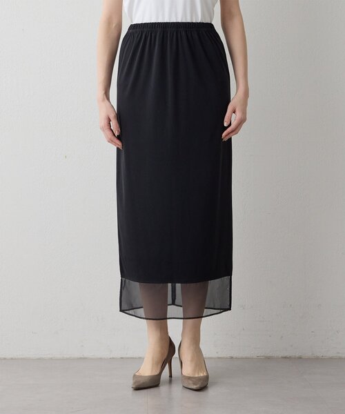 THE PAUSE（ザ ポーズ）の「【THE PAUSE】シアーヘムタイトスカート（スカート・レディース・ブラック/オフホワイト・FREE）」の16枚目の写真