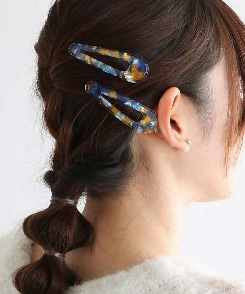 マーブル柄スリーピンセット（ヘアピン）｜colleca la（コレカラ）の