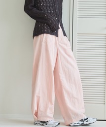 【ZOZO限定】【ハンドウォッシャブル】シャイニータックワイドパンツ
