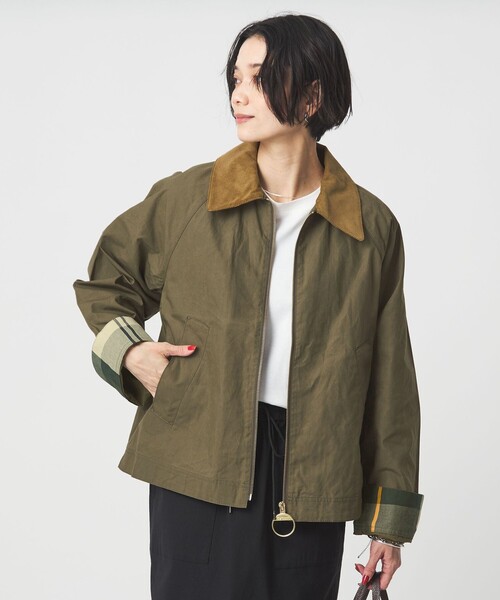 Barbour（バブアー）の「＜Barbour＞Catlin ジャケット（カバーオール・レディース・オリーブ/ベージュ・34）」の5枚目の写真