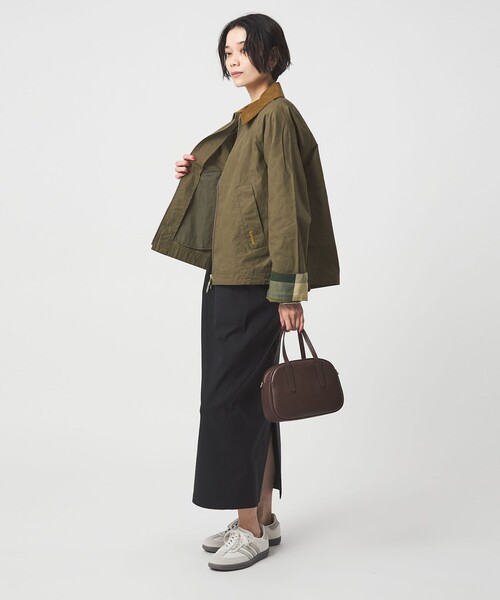 Barbour（バブアー）の「＜Barbour＞Catlin ジャケット（カバーオール・レディース・オリーブ/ベージュ・34）」の8枚目の写真