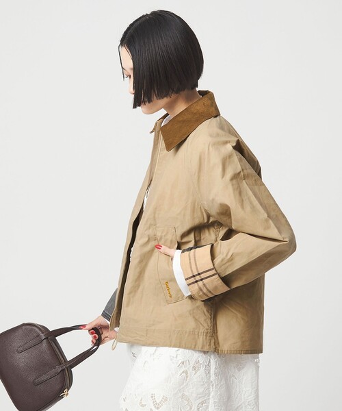 Barbour（バブアー）の「＜Barbour＞Catlin ジャケット（カバーオール・レディース・オリーブ/ベージュ・34）」の11枚目の写真