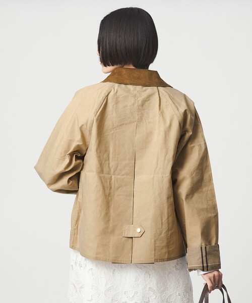 Barbour（バブアー）の「＜Barbour＞Catlin ジャケット（カバーオール・レディース・オリーブ/ベージュ・34）」の12枚目の写真