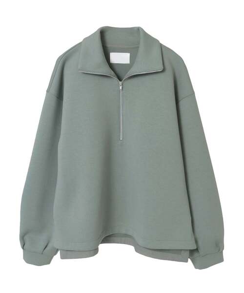 LOGEMENT DE CLAIRE(ロジュモンドクレール)の「【LOURMARIN】ハーフジッププルオーバー(Tシャツ/カットソー・レディース・ホワイト/ブラウン/ネイビー/ミント・FREE)」の14枚目の写真