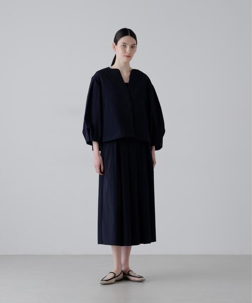 ADORE（アドーア）の「◆ドットメッシュジャケット（ノーカラージャケット・レディース・ネイビー・38）」の5枚目の写真