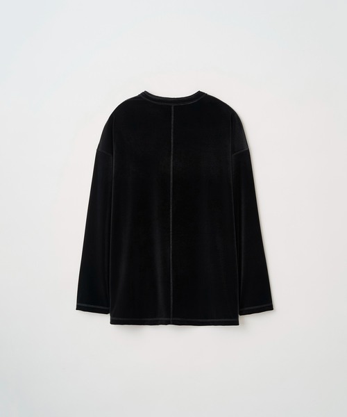 Juha（ユハ）の「LUSH VELOUR HENLEY L/S（Tシャツ/カットソー・メンズ・ブラウン/ブラック・4/3）」の11枚目の写真