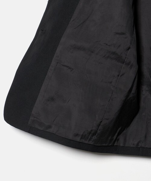 6（ロク）の「＜6(ROKU)＞麻ブレンド ノーカラー ジャケット（テーラードジャケット・レディース・ベージュ/ブラック・38/36）」の19枚目の写真