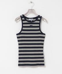 GANNI / ガニー Heavy Cotton Rib Tank Top（タンクトップ）｜GANNI