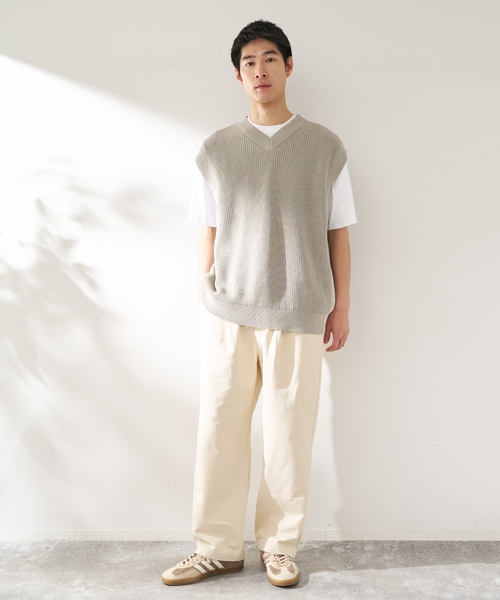 B.C STOCK（ベーセーストック）の「FORHUS ニットベストセット（ニット/セーター・メンズ・チャコールグレー/ネイビー・MEDIUM/LARGE）」の3枚目の写真