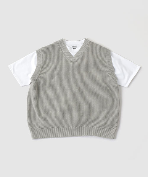 B.C STOCK（ベーセーストック）の「FORHUS ニットベストセット（ニット/セーター・メンズ・チャコールグレー/ネイビー・MEDIUM/LARGE）」の15枚目の写真