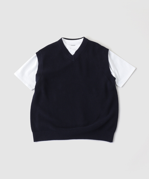 B.C STOCK（ベーセーストック）の「FORHUS ニットベストセット（ニット/セーター・メンズ・チャコールグレー/ネイビー・MEDIUM/LARGE）」の16枚目の写真