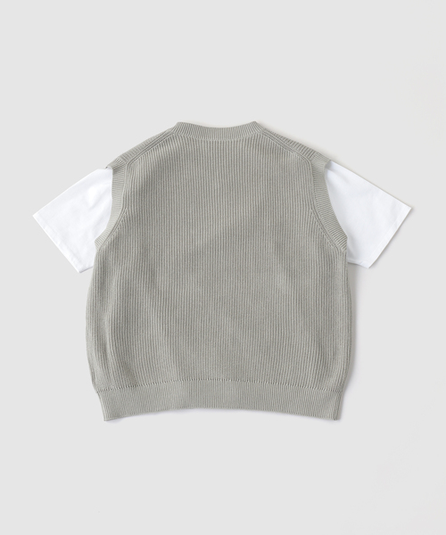 B.C STOCK（ベーセーストック）の「FORHUS ニットベストセット（ニット/セーター・メンズ・チャコールグレー/ネイビー・MEDIUM/LARGE）」の17枚目の写真