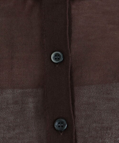 fredy emue(フレディエミュ)の「刺繍入りシアーニットカーディガン(カーディガン/ボレロ・レディース・グレー/オフホワイト/ブラウン/オレンジ・38)」の14枚目の写真