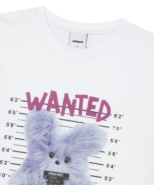 MAHAGRID(マハグリッド)の「『mahagrid/マハグリッド』WANTED BAD DOLLY TEE/ウォンテッド バッドドリー Tシャツ(Tシャツ/カットソー・レディース・ホワイト/ブラック・XS)」の16枚目の写真