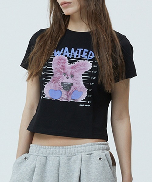 MAHAGRID(マハグリッド)の「『mahagrid/マハグリッド』WANTED BAD DOLLY TEE/ウォンテッド バッドドリー Tシャツ(Tシャツ/カットソー・レディース・ホワイト/ブラック・XS)」の8枚目の写真