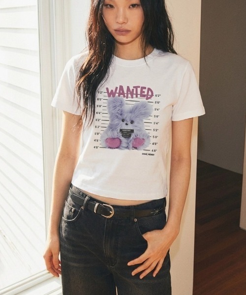 MAHAGRID(マハグリッド)の「『mahagrid/マハグリッド』WANTED BAD DOLLY TEE/ウォンテッド バッドドリー Tシャツ(Tシャツ/カットソー・レディース・ホワイト/ブラック・XS)」の11枚目の写真