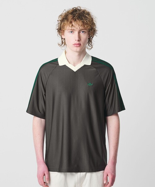adidas Originals(アディダスオリジナルス)の「【別注】<adidas Originals>フットボール ジャージ トップス(Tシャツ/カットソー・メンズ・ダークグレー/ネイビー・XXL/M/L/XL)」の19枚目の写真