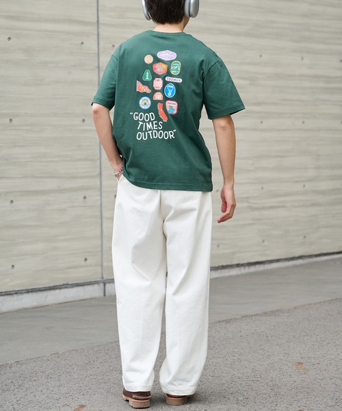 COLEMAN(コールマン)の「【Coleman】GOOD TIMES OUTDOOR コールマンTEE(Tシャツ/カットソー・レディース・ホワイト/グリーン/ピンク/ダークブラウン/ブラック・S/M/L/XL)」の9枚目の写真
