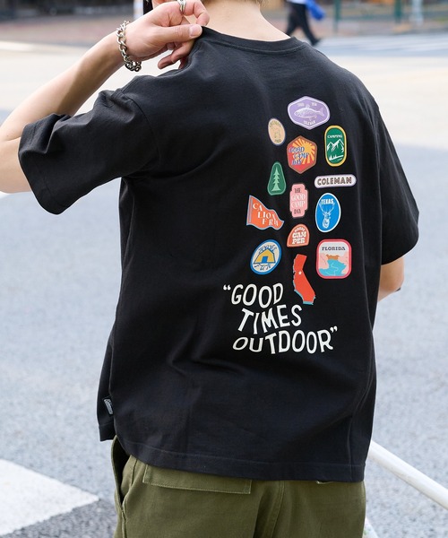 COLEMAN(コールマン)の「【Coleman】GOOD TIMES OUTDOOR コールマンTEE(Tシャツ/カットソー・レディース・ホワイト/グリーン/ピンク/ダークブラウン/ブラック・S/M/L/XL)」の16枚目の写真